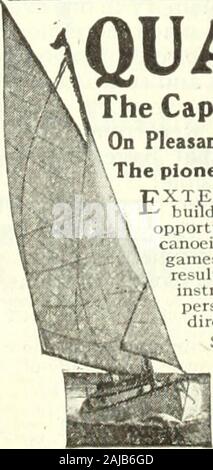 Le Literary Digest . motor yacht mécanisme. Le moral sain. Système d'honneur. Par Direction, les hommes matures démocratique. Valueat exceptionnels taux constant. Belle brochure. IRVING adresse L.McCOLL, Hôtel McAlpin, New York City -- LES CAMPS DE CHAMPLAIN sur ChamplainThe Maillets Bay, Lake belle mer intérieure d'Amérique entre le vert et les montagnes Adirondack Champlain Camp pour garçons vingt-sixième année, tous les sports nautiques et terrestres-baignade, canoë, pêche, équitation, randonnées, baseball, etc.. sous super-vision de West Point les hommes et les conseillers expérimentés.Les premiers soins, la vie Savinc, canoë, bateau à moteur et Banque D'Images