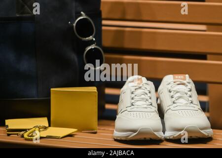Milan, Italie - 22 Février 2019 : Tod's de l'habillement dans un magasin à Milan. Banque D'Images