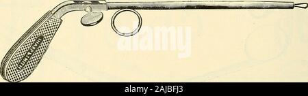 Catalogue de Sharp & Smith : importateurs, fabricants, grossistes et détaillants dans les instruments chirurgicaux, appareils difformité, membres artificiels, yeux artificiels, bas élastiques, treillis, de béquilles, de supports, et galvanique faradic batteries, etc., les appareils des chirurgiens de toutes sortes . 2126. 2126-A de la dépose de petites tumeurs du nez, la gorge, le rectum et l'utérus. Deux très petits holesthrough l'axe recevoir les extrémités d'une corde de violon, qui est doublé et adopté throughfrom l'extrémité opposée ot le tube. SHARP & SMITH, Chicago. 415 Instruments nasale. FIG. *2i27 Septum Jarvis Punc Banque D'Images