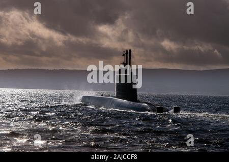 Le sous-marin norvégien surfacés KNM Ula Banque D'Images