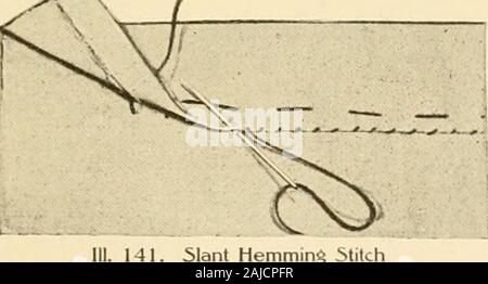 La nouvelle couturière ; avec des instructions complètes et entièrement illustré sur tous les points liés à la couture, de la couture et de la confection, de la suture à l'avant, faisant, la modification, la réparation et le nettoyage des vêtements pour dames, jeunes filles, les enfants, les nourrissons, les hommes et les garçons . Catch-Slitcti et de nouveautés, x. 6Iant Hemming 5titch 84 L'ANL DRL55MAKLR Banque D'Images