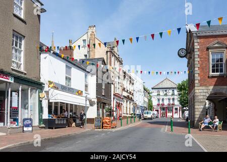 High Street, Great Torrington, Devon, Angleterre, Royaume-Uni Banque D'Images