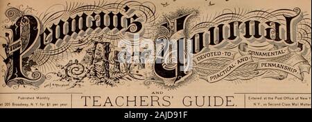La Penman's Art Journal et Guide des enseignants . A. S. BARNES & CO., éditeurs,. Banque D'Images