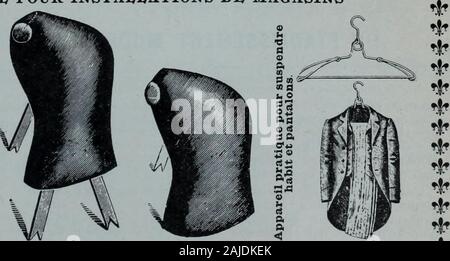 Tissus et nouveauts 1900 . N 465 No 464 No 414 No 1107 Nous sommes les seuls manufacturiers du Canada une ligne complète de fonctionnement est indiquée de toutes espèces dacces-soires pour étalage de magasins et de vitrines. Tabourets de magasins. Ecrivez pour prix et catalogues à t 9. 93- RICHHOND 95 Rue Ouest, f&gt ; TORONTO. * "JtHt Banque D'Images