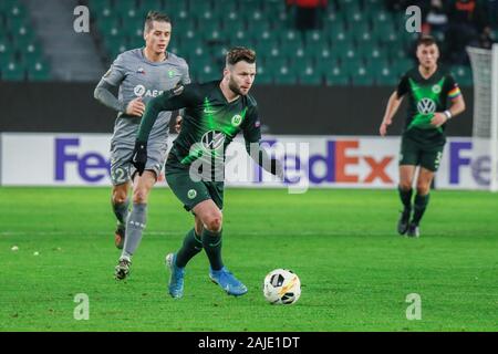 Wolfsburg, Allemagne, le 12 décembre 2019 : Renato Steffen de VfL Wolfsburg en action au cours de l'UEFA Europa League Banque D'Images