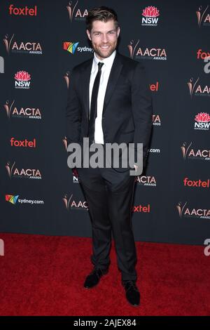 3 janvier 2020, West Hollywood, Californie, USA : Liam MCINTYRE arrive pour la 9ème AACTA International Awards au Skybar du Mondrian. (Crédit Image : © Lisa O'Connor/Zuma sur le fil) Banque D'Images