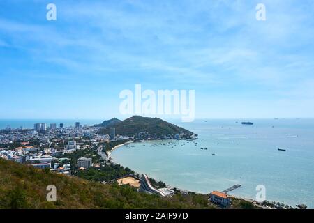 Voir plus de Vung Tau, à partir de la télécabine de ho may park Banque D'Images