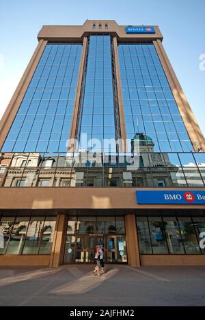 La Banque de Montréal (BMO) gratte-ciel de Regina, Saskatchewan, Canada Banque D'Images