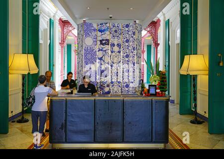 PENANG, MALAISIE -6 nov 2019- Avis de l'hôtel Edison George Town, un hôtel de charme dans une ancienne demeure coloniale dans la ville historique de George Town, Penang, m Banque D'Images