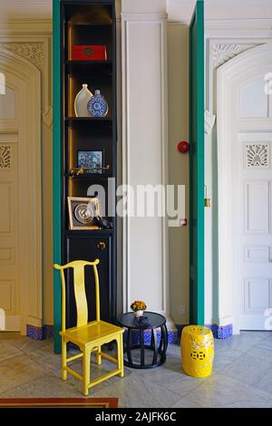 PENANG, MALAISIE -6 nov 2019- Avis de l'hôtel Edison George Town, un hôtel de charme dans une ancienne demeure coloniale dans la ville historique de George Town, Penang, m Banque D'Images