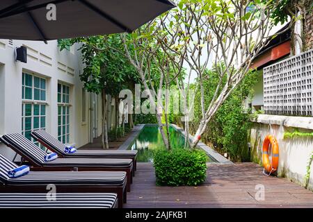 PENANG, MALAISIE -6 nov 2019- Avis de l'hôtel Edison George Town, un hôtel de charme dans une ancienne demeure coloniale dans la ville historique de George Town, Penang, m Banque D'Images