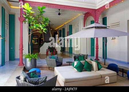 PENANG, MALAISIE -6 nov 2019- Avis de l'hôtel Edison George Town, un hôtel de charme dans une ancienne demeure coloniale dans la ville historique de George Town, Penang, m Banque D'Images