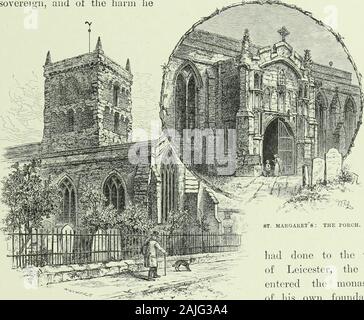 Cathédrales, abbayes et églises d'Angleterre et Pays de Galles : historique, descriptif, picturale . ou plus intéressante histoire ; et, l'atall des événements d'un point de vue architectural, plusieurs de ses églises sont verycurious et attrayant. Leicester, en outre, a été la scène de la mort ofCardinal Wolsey dans des circonstances si dramatique, pour ne pas dire tragique, qu'il wasinevitable ils devraient prendre une forte emprise sur l'imagination. C'est dans achamber de l'abbaye de St Mary de Pratis que le Cardinal Thomas Wolsey, Leicester Églises.] L'abbaye. 421 un légat latere et l'archevêque de York, a expiré, upo Banque D'Images