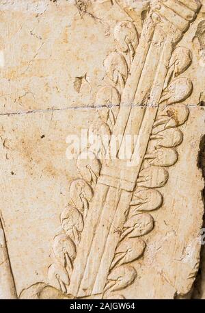 UNESCO World Heritage, Thèbes en Egypte, Assassif (partie de la vallée des Nobles), tombe de Anchhor. Un palm, utilisés pendant la célébration processions. Banque D'Images