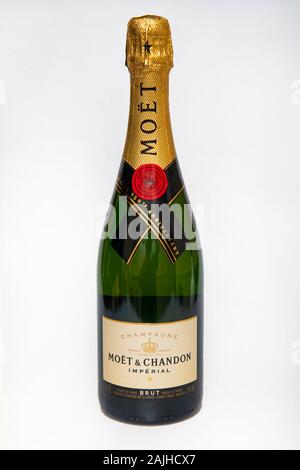 Moet Chandon Imperial Champagne vin mousseux brut Banque D'Images