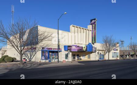 International UFO Museum and Research Centre on Main Street dans le centre-ville de Roswell, Nouveau Mexique Banque D'Images