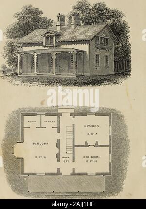 Résidences chalet : ou, une série de modèles de maisons rurales cottages et villas, chalets et leurs jardins et terrains adaptés à l'Amérique du Nord .. Fig. 4 chalet, résidences ; ou, UN SEEIES RUKAL DE MODÈLES DE CHALETS ET VILLAS, CHALETS ET LEURS JARDINS ET TERRAINS. Adapté à l'Amérique du Nord. Par A. J. DOWNING, AUTEUR D'UN TRAITÉ SUR L'architecture de paysage, etc. J'ai longtemps pour la préservation de ces pur, simple, goûts, sainte qui ont conduit nos compatriotes,dans tous les âges, pour le plus grand plaisir dans le champs agréable, dans l'agréable maisons de pays, dans les profonds peaceof bois nobles si favorable à la haute et unique Banque D'Images