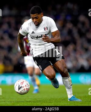 Le Fulham Ivan Cavaleiro en action au cours de la FA Cup troisième ronde match à Craven Cottage, à Londres. Banque D'Images