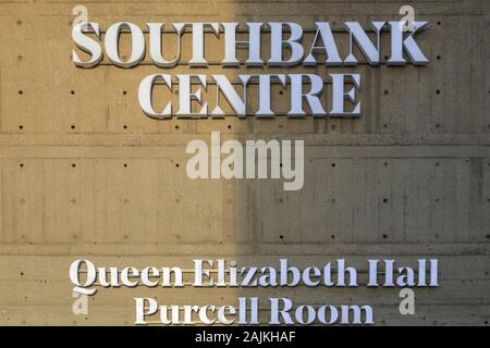 De l'extérieur le Southbank Centre Queen Elizabeth Purcell Room, London, UK Banque D'Images