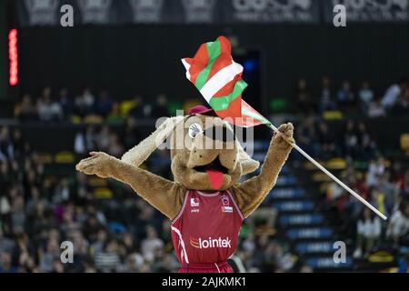 Bilbao, Pays Basque, Espagne. 4 janvier, 2020. Lointek Gernika animal pendant le jeu entre Lointek Mann-Filter et Gernika à Casablanca Bilbao Miribilla Arena à Bilbao. Samedi, 4 janvier, 2020. Credit : Edu del Fresno/ZUMA/Alamy Fil Live News Banque D'Images