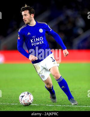 Leicester City's Ben Chilwell en action au cours de la FA Cup troisième ronde match à la King Power Stadium, Leicester. Banque D'Images