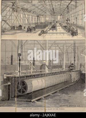 Les modalités pratiques d'un traité global sur galvanoplaste dont la galvanoplastie, avec notes sur d'anciens et modernes de la dorure, et des formules pour de nouvelles solutions . Vues DE LA PLUS GRANDE USINE DE PLATIN ;G DANS LE MONDE. ELECTROPLATINGIN ALUMINIUM NORD. Banque D'Images