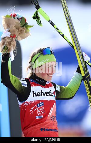 Val di Fiemme, en Italie. 4 janvier 2020. Anamarija Lampic, SLO en action pendant la course classique Sprint du Tour de ski FIS FIS - Cross Country Ski World Cup 2019-2020 le 4 janvier 2020 à Val di Fiemme, en Italie. Photo : Pierre Teyssot/Espa-Images Banque D'Images