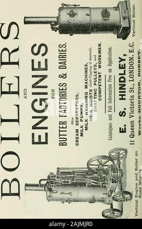 Lait, fromage et beurre, un manuel pratique sur leurs propriétés et les processus de leur production . Spécialement conçu pour s'ADAPTER AUX CONDITIONS OFSTEAM LES LAITERIES. Prix sur demande. RICHARD GARRETT & SONS, LEISTON FONCTIONNE, Woodbridge, Suffolk, annonces.. Les publicités. Par nomination spéciale Banque D'Images