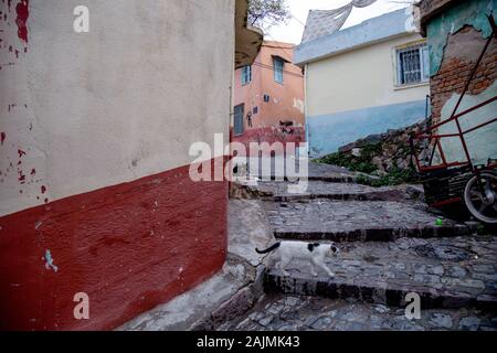 Basmane, Izmir / Turquie - 11/30/2018: Basmane est l'un des plus anciens quartiers qui conserve encore son histoire. Banque D'Images