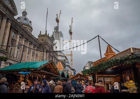 BIRMINGHAM, Royaume-Uni - 15 décembre 2019 : Victoria Square pendant Noël annuel Banque D'Images