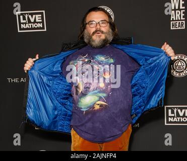 Los Angeles, USA. 08Th Jan, 2020. LOS ANGELES, CALIFORNIE - Le 04 janvier : Jack Black assiste à l'Art de l'Elysium's 13e célébration annuelle - Le ciel au Hollywood Palladium, 04 janvier 2020 à Los Angeles, Californie. Credit : MediaPunch Inc/Alamy Live News Banque D'Images