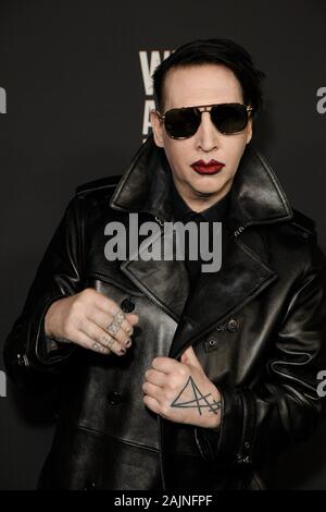 Los Angeles, USA. 08Th Jan, 2020. LOS ANGELES, CALIFORNIE - Le 04 janvier : Marilyn Manson participe à l'Art de l'Elysium's 13e célébration annuelle - Le ciel au Hollywood Palladium, 04 janvier 2020 à Los Angeles, Californie. Credit : MediaPunch Inc/Alamy Live News Banque D'Images