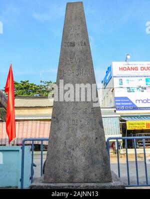 , Kien Giang, Vietnam - Mai 13, 2017. Monument en pierre historique de Tho Chau Island (Poulo Panjang) dans, Kien Giang au Vietnam. Banque D'Images