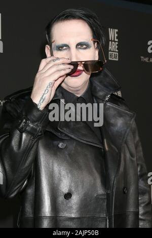 4 janvier 2020, Los Angeles, CA, USA : LOS ANGELES - jan 16 : Marilyn Manson à l'Art de l'Elysium Gala - Les arrivées à l'Hollywood Palladium, le 4 janvier 2020 à Los Angeles, CA (crédit Image : © Kay Blake/Zuma sur le fil)