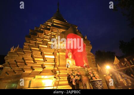 Chiang Mai temple Wat Phan Ohn Banque D'Images