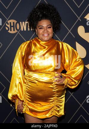 Los Angeles, CA, USA - Jan 04, 2020 : Da'Vine joie Randolf assiste à la célébration en nomination aux Golden Globe Showtime au Sunset Tower Hotel Banque D'Images