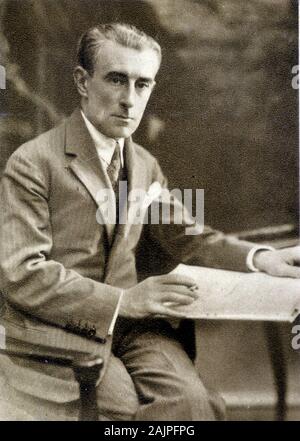 Portrait de Maurice Ravel (1875 - 1937) en 1931. Banque D'Images