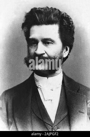 Portrait de Johann Strauss (1825-1899), compositeur autrichien. Banque D'Images