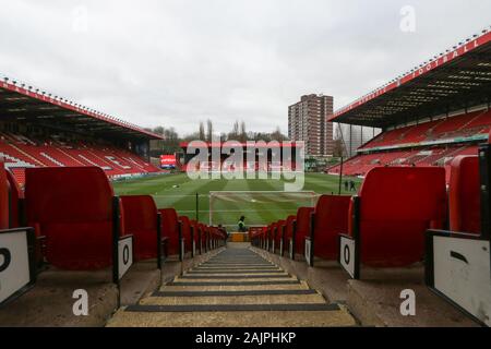 Londres, Royaume-Uni. 5 janvier 2020. Une vue générale du stade au cours de la FA Cup match entre Charlton Athletic et West Bromwich Albion à la vallée, Londres le dimanche 5 janvier 2020. (Crédit : Jacques Feeney | MI News) photographie peut uniquement être utilisé pour les journaux et/ou magazines fins éditoriales, licence requise pour l'usage commercial Crédit : MI News & Sport /Alamy Live News Banque D'Images