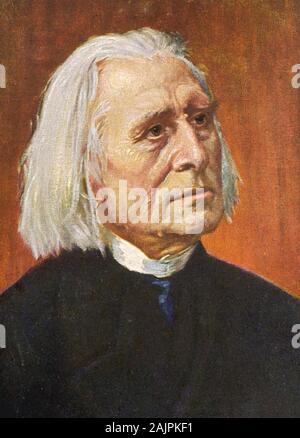 FRANZ LISZT (1811-1886) le compositeur hongrois de 1880 Banque D'Images