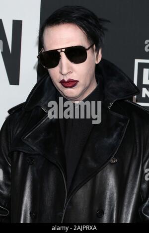 Los Angeles, CA. 4 janvier, 2020. Marilyn Manson aux arrivées pour la 13e édition de art de l'Elysium HEAVEN Gala, Hollywood Palladium, Los Angeles, CA 4 janvier 2020. Credit : Priscilla Grant/Everett Collection/Alamy Live News