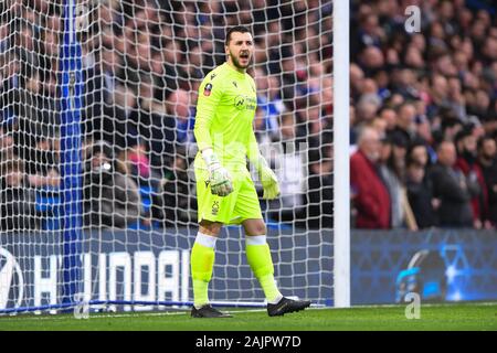 Londres, Royaume-Uni. 5 janvier 2020. Jordan Smith (12) La forêt de Nottingham au cours de la FA Cup entre Chelsea et Nottingham Forest à Stamford Bridge, Londres le dimanche 5 janvier 2020. (Crédit : Jon Hobley | MI News) photographie peut uniquement être utilisé pour les journaux et/ou magazines fins éditoriales, licence requise pour l'usage commercial Crédit : MI News & Sport /Alamy Live News Banque D'Images