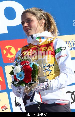 Val di Fiemme, en Italie. 05Th Jan, 2020. FIS Coupe du Monde de Ski de fond - Tour de ski 2020 à Val di Fiemme, Italie le 5 janvier, 2020 ; montée finale, le Norvégien Therese Johaug (NI) remporte le Tour. En action Thérèse Johaug (NI). Credit : Cal Sport Media/Alamy Live News Banque D'Images