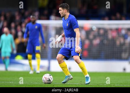 Londres, Royaume-Uni. 5 janvier 2020. Mateo Kovacic (17) de Chelsea au cours de la FA Cup entre Chelsea et Nottingham Forest à Stamford Bridge, Londres le dimanche 5 janvier 2020. (Crédit : Jon Hobley | MI News) photographie peut uniquement être utilisé pour les journaux et/ou magazines fins éditoriales, licence requise pour l'usage commercial Crédit : MI News & Sport /Alamy Live News Banque D'Images