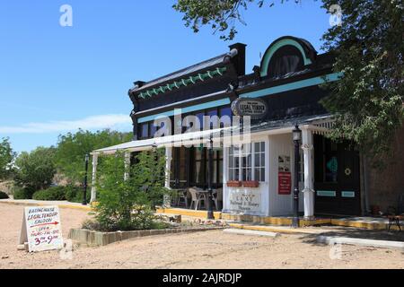 Lamy Railroad et Musée d'Histoire, situé dans le site historique de monnaie légale Saloon, Lamy, comté de Santa Fe, New Mexico, USA Banque D'Images