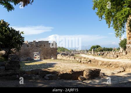 Perge Ancient City Dans La Province D'Antalya, Turquie. Banque D'Images