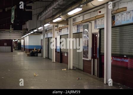 Le dernier adieu à West Ham United Football Ground Upton Park, le Boleyn. Peuplement principal - Mai 2016 Banque D'Images