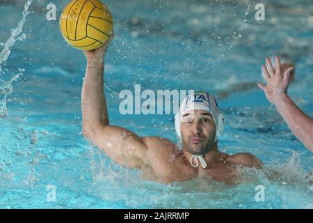 Cuneo, Italie. 05Th Jan, 2020. 04 figlioli pietro (Italie) au cours de l'Italie contre l'Hungery - quadrangulaire, le water-polo de l'équipe nationale italienne de Cuneo, Italie, 05 Janvier 2020 : Crédit Photo Agency indépendante/Alamy Live News Banque D'Images