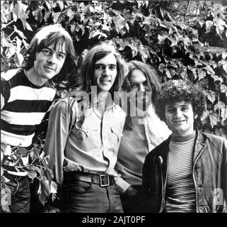 QUICKSILVER MESSENGER SERVICE photo promotionnelle du groupe de rock américain vers 1968. De gauche à droite : John Cipollina, Nicky Hopkins, Greg Elmore, David Freiberg Banque D'Images