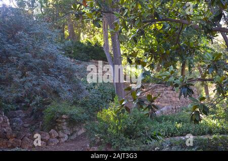 Le 19ème siècle Les Jardins de Montfort néoclassique à Valence, Espagne Banque D'Images